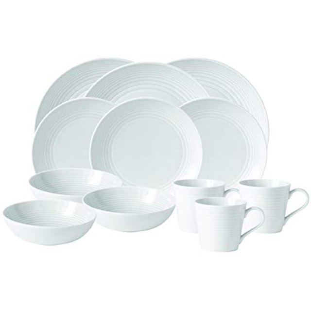 Gordon Ramsay Maze White 16 piece Dinner Set