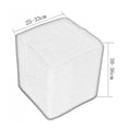 thumbnail image 2 of Housse Extensible pour Repose-Pieds Pouf Rectangulaire Housse de Repose-Pieds Rouge 09Red, 2 of 3