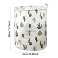 thumbnail image 2 of Patterned Linen Laundry Hamper Without Lid Large Open Top for Bedroom or Bathroom - Durable Breathable -Linen Fabric Laundry with Stylish Easter Pattern and Easy Carrying Design, 2 of 5