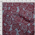 thumbnail image 4 of oneOone Silk Tabby Maroon Fabric Abstract Floral Sewing Craft Projects Fabric Prints By Yard 42 Inch Wide, 4 of 4