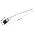 thumbnail image 2 of Unique Bargains 17' Length 2.5' Width Bristle with Long Wood Handle Black Bent Radiator Paint Brush, 2 of 5