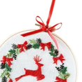 thumbnail image 3 of DIY Embroidery Tools Crafts Cross Stitch Material Hoop Cloth Needles Reindeer, 3 of 5