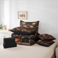 thumbnail image 4 of YST Gold Butterfly 7-Piece Comforter Set, Vintage Floral Bedding, King, 4 of 4