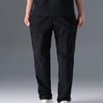 thumbnail image 4 of Leodye Pantalon Droit Tactique Extensible pour Homme, Résistant à l'Eau, en Ripstop, Pantalon Cargo, Extérieur, Léger, de Travail et de Randonnée, Noir G(L), 4 of 9