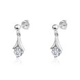 thumbnail image 1 of Luxury Designs Sterling Silver Cubic Zirconia dangle earrings, 1 of 2