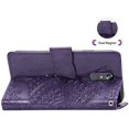 thumbnail image 4 of Case Premium PU Leather Flip Wallet Case Butterfly Embossed Full Body Protection Flip Stand Card Holder Magnetic Cover for Samsung A82 5G(Drak Purple), 4 of 6