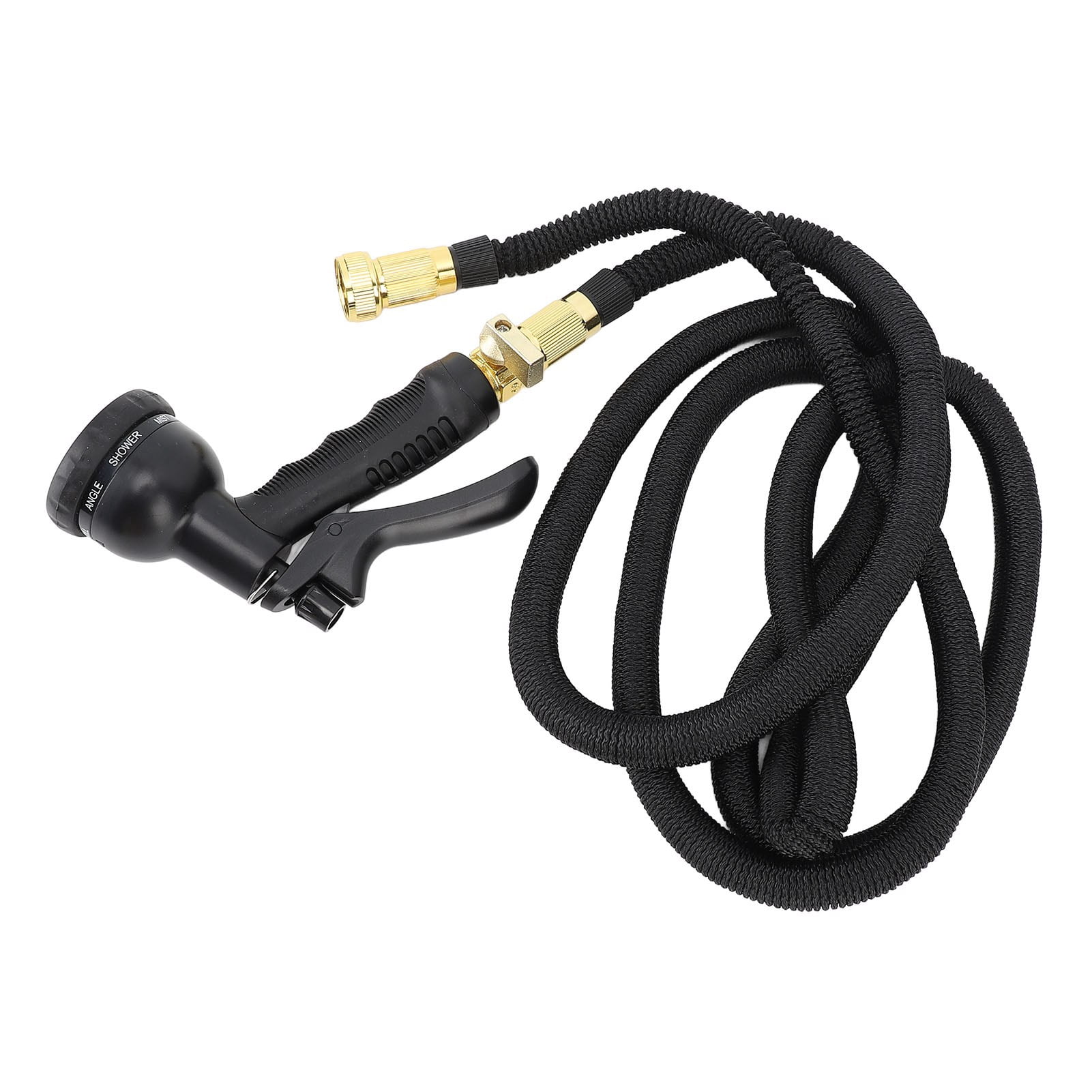 Expandable Garden Hose 7.5m Leakproof High Pressure Spray Nozzle, Extendable Water Pipe, Retractable Flexible Hose for Vehicle Washing, Plant Irrigation