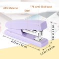 thumbnail image 2 of Stapler, Office Stapler, Small Staplers for Desk, Purple, 2 of 7