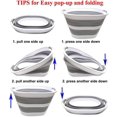 thumbnail image 4 of Oval Collapsible Plastic Laundry Basket, Oval Plastic Collapsible Laundry Basket, Oval Collapsible Laundry Basket, For Shopping Basket, Fruit Basket, Laundry Basket, 4 of 5