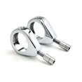 thumbnail image 2 of Krator Chrome Turn Signal Fork Clamp Kit 41mm Compatible with Harley Davidson Softail Heritage Classic, 2 of 5