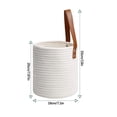 thumbnail image 4 of Feltree Handwoven Wall-Mounted Hanging Basket Planter - Faux Rattan Decor for Plants, Storage and Home Garden, 7 Inch, 4 of 7