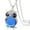 Blue, variant on Riforla Women Owl Pendant Diamond Sweater Chain Long Necklace Jewelry Womens Jewelry Blue