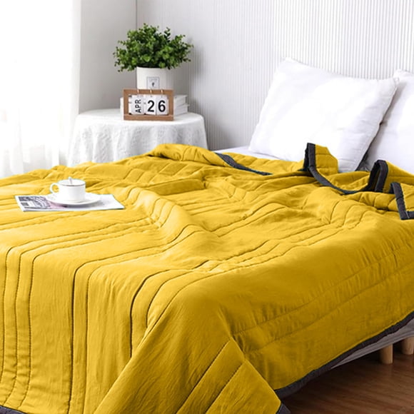 Summer Cooler Quilt For Hot Sleepers And Night Sweats Cooler Comforter Double Sided Cold Effect Blanket Cooler Fiber Ice Blanket For All-Season