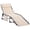 Beige, variant on Outsunny Outdoor Lounge Chair, Folding Chaise Lounge, Patio Padded Tanning Chair with 5-position Adjustable Backrest, Pillow and Pocket for Deck, Beach, Lawn and Sunbathing, Beige