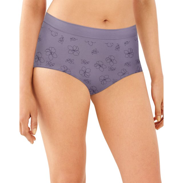 Bali Womens One Smooth U All Around Smoothing Brief, 8, Timeless Open Floral