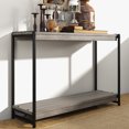 thumbnail image 2 of Wood Console Table With Storage, 39.5 Inch Sofa Table With Shelf 2-Tier Narrow Entryway Table Thin Sofa Table for Entryway, 2 of 8