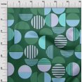 thumbnail image 3 of oneOone Polyester Spandex Dark Green Fabric Geometric Sewing Craft Projects Fabric Prints By Yard 56 Inch Wide, 3 of 4