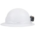 thumbnail image 3 of Klein Tools 60406RL Casque Rigide, Lampe Frontale Rechargeable, Sans Évent, Style à Grand Bord, Bande Anti-Transpiration Rembourrée Auto-Évacuant et Résistante aux Odeurs, Testé jusqu'à 20 kV, Blanc, 3 of 14