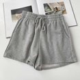 thumbnail image 2 of Timegard Shorts for Women Elastic Waisted Drawstring Athletic Sweatshorts Running Shorts with Pockets, 2 of 5