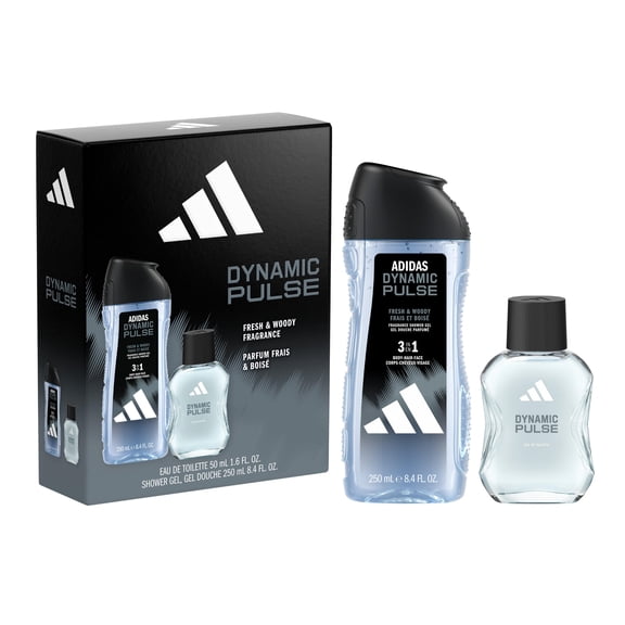 Adidas Dynamic Pulse Giftset including Eau de Toilette (50ml, 1.7fl oz.) and Shower Gel (250ml), Notes of Lemon