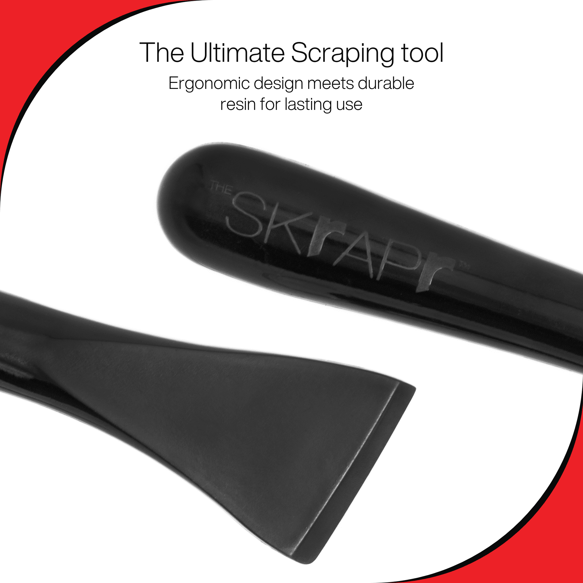 Plastic Scraper Tool, 2 Pack, Non-Scratch, 1.7 Inch Wide Blade, Long Ergonomic Handle, Heat Resistant (460F), Dishwasher Safe - Clean Ovens, Countertops, Hard Floors, Walls, and Windows
