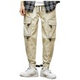 thumbnail image 1 of Pantalon Homme Design Pantalon Homme Couleur Unie Pantalon Décontracté à Cordon de Serrage Pantalon de Randonnée Pantalon de Travail Pantalon de Vêtements d'Extérieur pour Homme Mode, 1 of 8