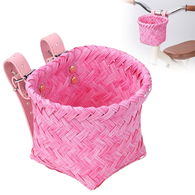 Clearance Items!Ymkly Kids Basket Handwoven Rattan Cycle Basket For Kids Handlebar Front Storage Baskets Cycling Pocket For Outdoor Daily Commute 15x12x12cm