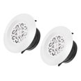 thumbnail image 1 of Unique Bargains 4 Inch Adjustable Pattern Screen Grille Cover Louver Round Air Vent 2 Pack, 1 of 5