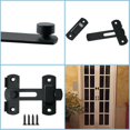 thumbnail image 3 of Allume 2 Ensembles Loquets de Portail en Acier Inoxydable Loquet à Bascule Loquet de Sécurité de Porte Verrou de Loquet, Noir Mat Noir, 3 of 8