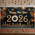 thumbnail image 5 of Decorative Design New Year Banner Festive Theme Celebration Banner for Holiday Event Indoor Decoration Party Backdrop, 5 of 5