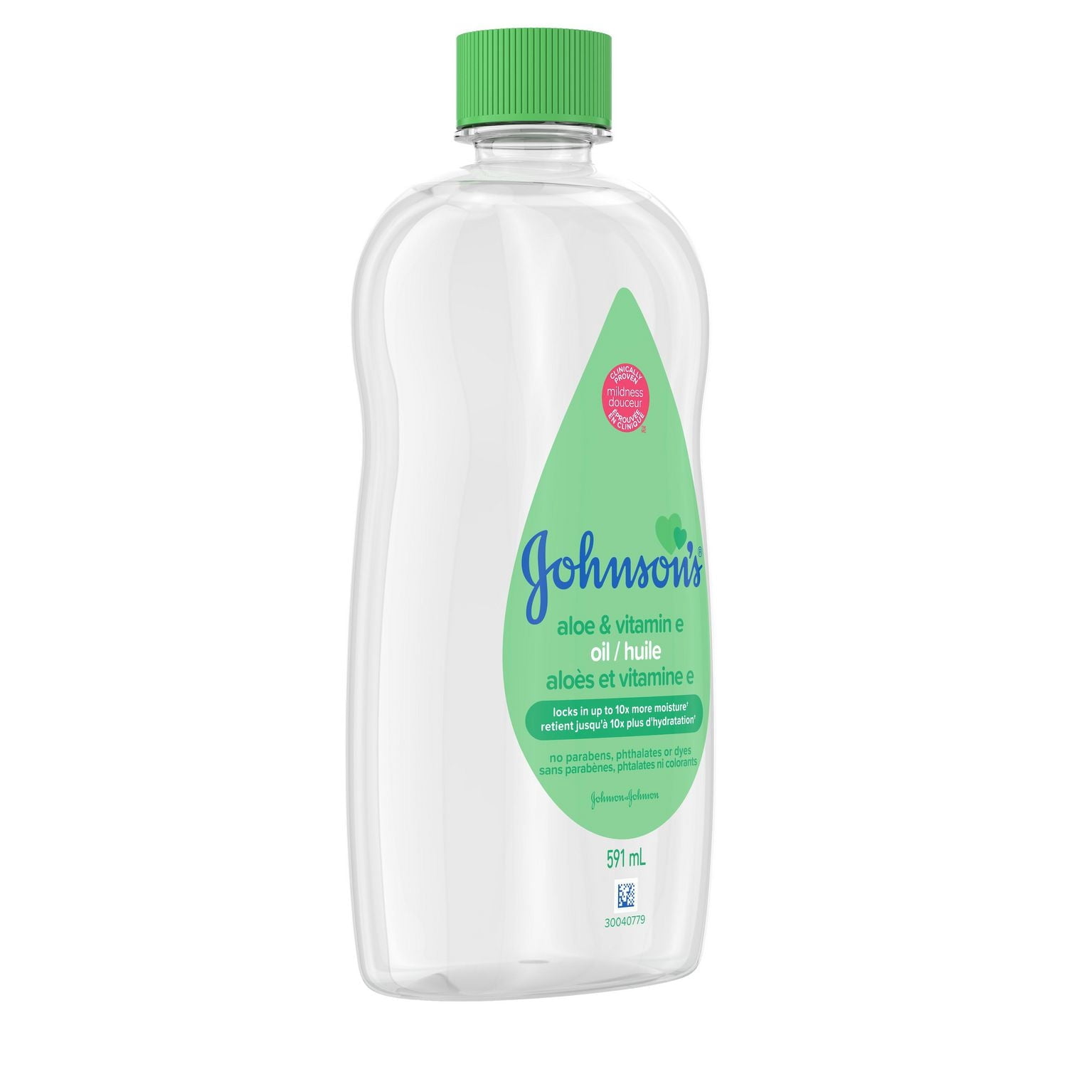 Johnson's Bébé, Aloès Vera & Vitamine E, Gel d'Huile pour Bébé591ml