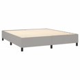 thumbnail image 2 of vidaXL Bed Frame Light Grey 193x203 cm King Fabric, 2 of 5