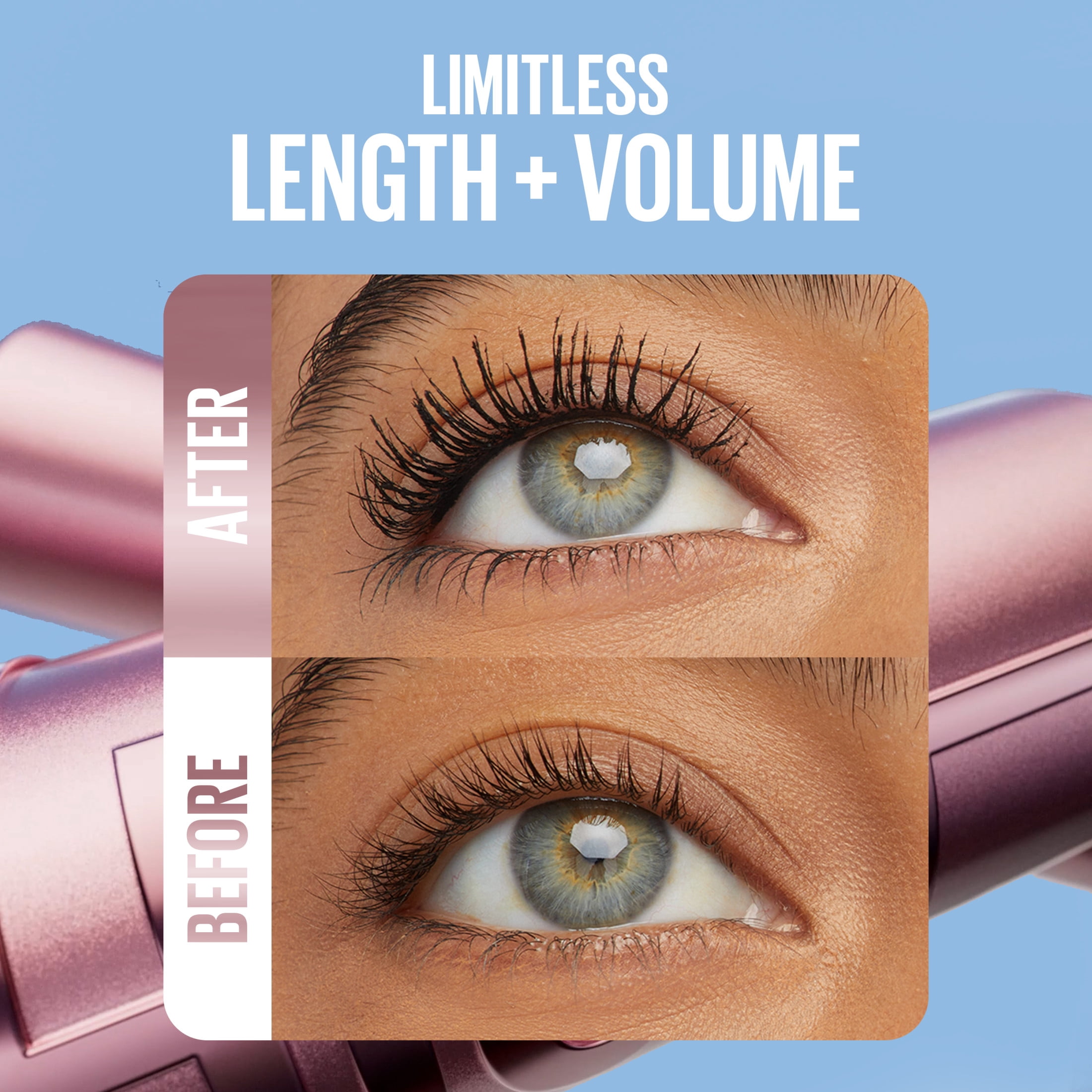 Mascara Lavable Maybelline Sky High Allongeant, Volumisant, Noir Cosmique, 7,2ml