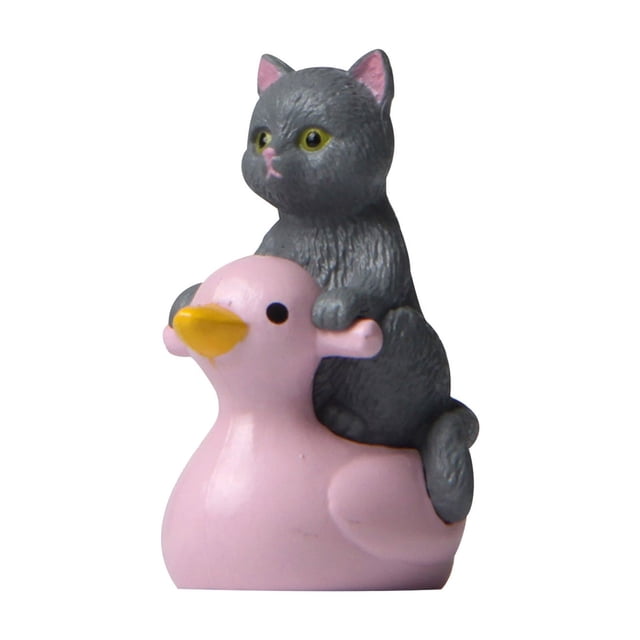 Jouer dans l'Eau Canards Roses Chats Chatons Paysages Jardinage et Paysages Décorations de Poupées