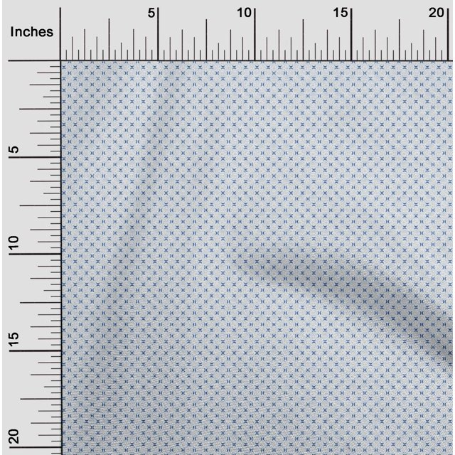 oneOone Cotton Poplin Fabric Shapes Geometric Print Fabric BTY 42 Inch Wide