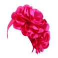 thumbnail image 2 of Femmes Décontracté Grandes Fleurs Uni Chapeau de Tête Casquette Couvre-Chef Turban Musulman Casquette Couvre-Chef Ample, 2 of 4