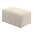 thumbnail image 3 of Stretch Ottoman Cover Ottoman Slipcovers Rectangle Foot Stool Covers Ottoman Foot Rest Cover Jacquard Fabric with Elastic Bottom, 3 of 6