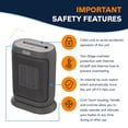 thumbnail image 3 of DeLonghi Compact Digital Ceramic Heater with Remote, 3 of 5