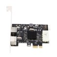 thumbnail image 2 of Carte d'Extension PCIe vers PS/2, Carte d'Extension Clavier Inducteur Souris Fermée 2 Ports PS/2 pour PC, 2 of 7