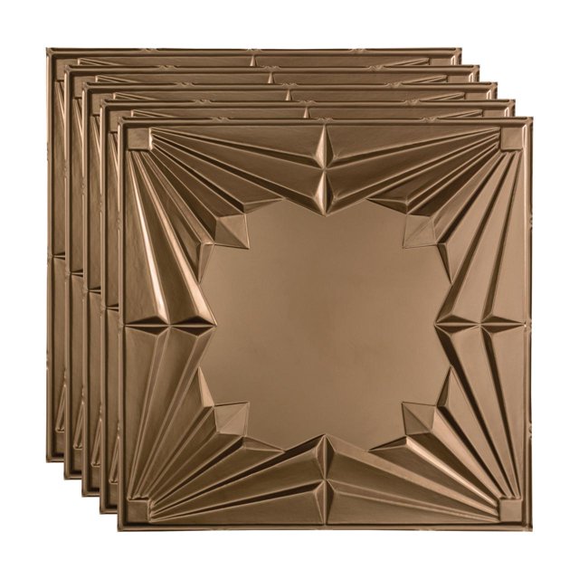 Fasade Art Deco Vinyl Ceiling Panel 2ft x 2ft 5 Pack