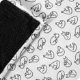 thumbnail image 4 of Bare Home Couverture de Lit en Sherpa Pelucheuse - Duveteuse et Douce - Réversible - Légère - Lit Simple/simple TG, Feelin' Foxy - Noir, 4 of 4
