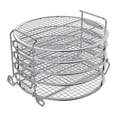 thumbnail image 1 of Binwennn Dehydrator Rack Stainless Steel Stand Air Fryer Accessories. Dehydrator Rack Pressure Cooker Dehydrator Rack Stainless Steel Stand Large Dish Rack Collapsible Dish Rack with Dish Rack in, 1 of 8