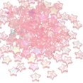 thumbnail image 1 of Uxcell 11mm Crystal Star Beads, 100 Pcs Acrylic Star Bead, Pink, 1 of 5