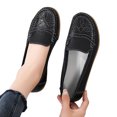 thumbnail image 1 of LSLJS Chaussures Décontractées Confortables Ajourées pour Femmes en Cuir avec Semelles Souples Talons Inclinés, Chaussures Compensées pour Femmes, 1 of 6