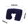 thumbnail image 3 of XZNGL Inflatable U Shaped Neck Pillow PVC Flocked Travel Cervical Support Cushion for Aviation Camping Outdoor Home Office Use, 3 of 6