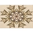thumbnail image 1 of Ahgly Company Tapis d'Intérieur Lavables en Machine, Rectangle Transitionnel, Surface Dorée à la Vanille, 2' x 4', 1 of 7