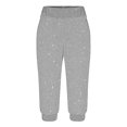 thumbnail image 3 of tarylea Womens Capri Pants Stretchy Drawstring Low Rise Jogger Pants Soft Comfy Lounge Cropped Yoga Pants with Pockets, 3 of 4