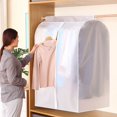 thumbnail image 2 of 1PCS Clothing Rack Dust Cover Clothes Hanging Bag Enclosed Clothes Rack Floor Hanger Cover Wardrobe Storage Cover B, 2 of 5