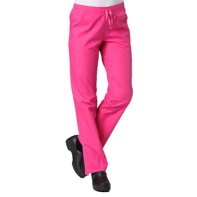 Red Panda Pantalon d'Uniforme à Jambe Droite à Demi-Cordon pour Femmes