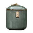 thumbnail image 1 of Luzkey Ceramic Tea Storage Jar Container Case Table Centerpiece Tank Home Decor Tea Canister with Airtight Lid for Candy Nuts Pantry Green, 1 of 8
